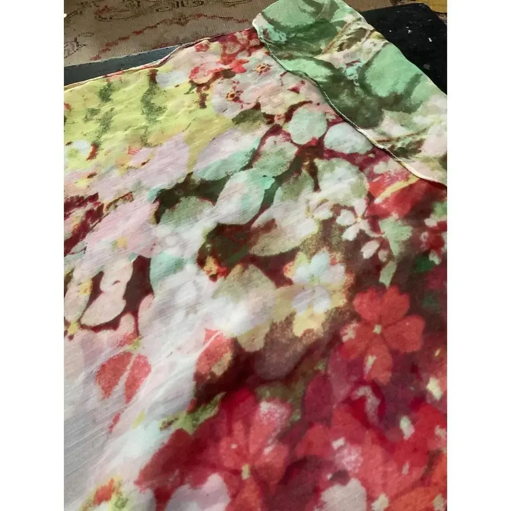 Floral Print Lightweight Women's Scarf - Picture 5 of 5